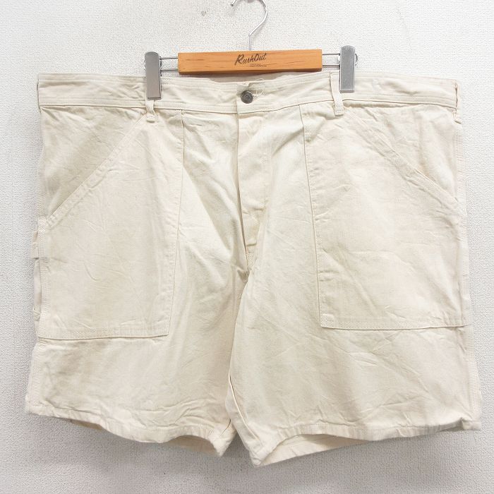 ショート ベイカー ペインター パンツ 90s 生成り ベージュ W46 | 古着