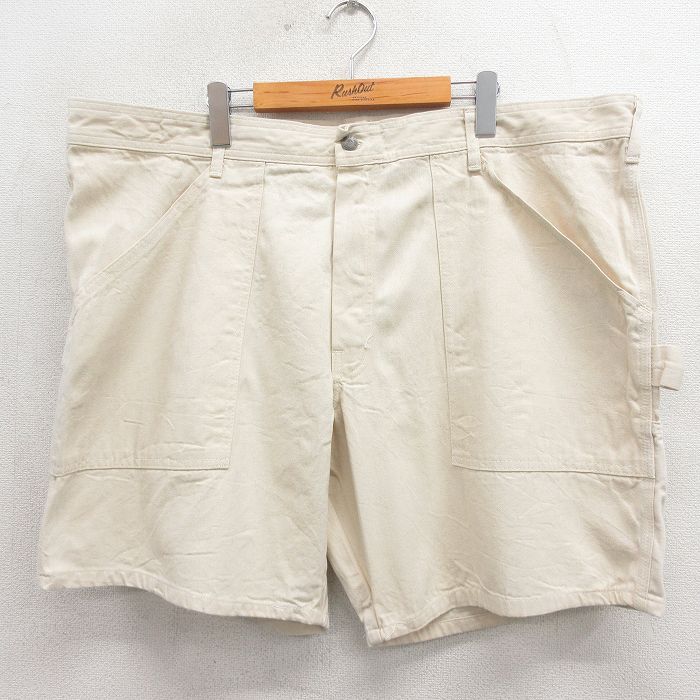 ショート ベイカー ペインター パンツ 90s 生成り ベージュ W46 | 古着