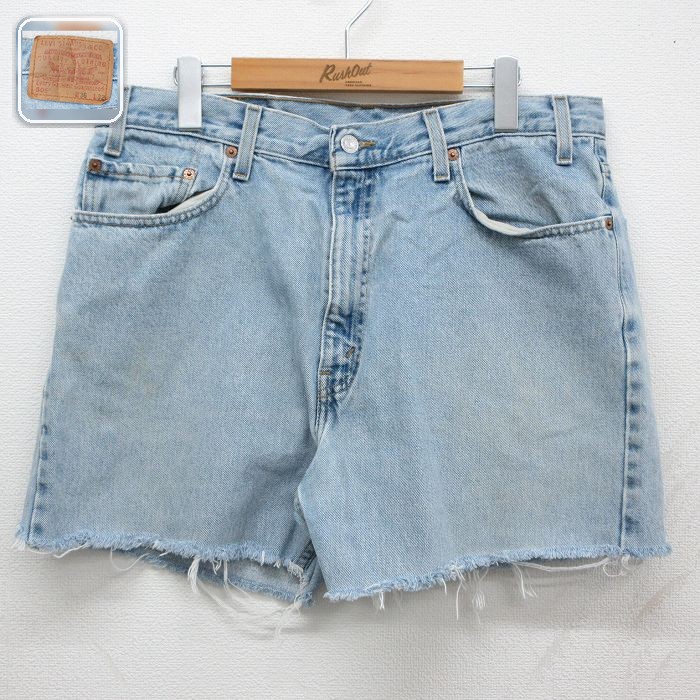 リーバイス505 ショートパンツ ネイビー 実寸W35 | 古着