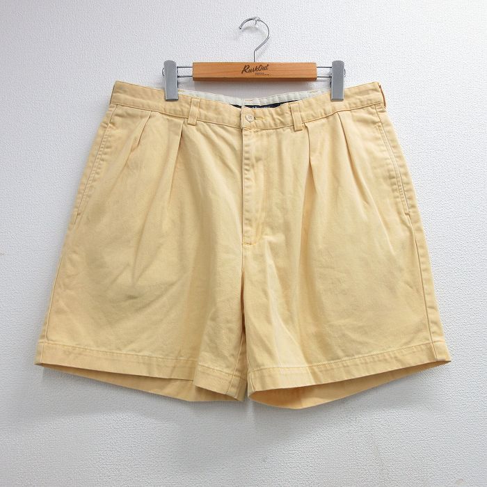 ラルフローレン 90s ショートチノパンツ イエロー 実寸W35 | 古着