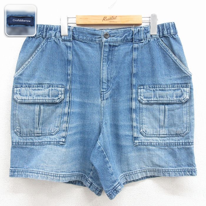 【20%OFF】W36 ショートベイカーパンツ ネイビー | 古着