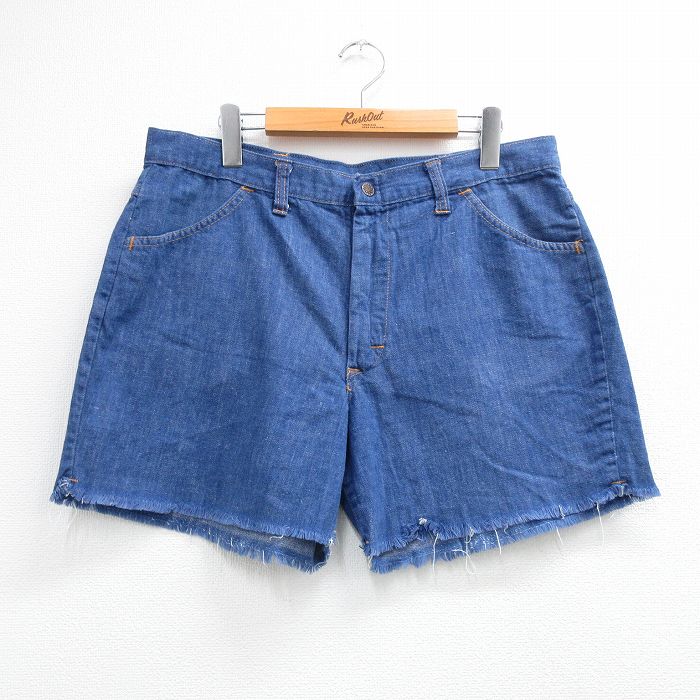 70s ショートパンツ ネイビー W34 | 古着
