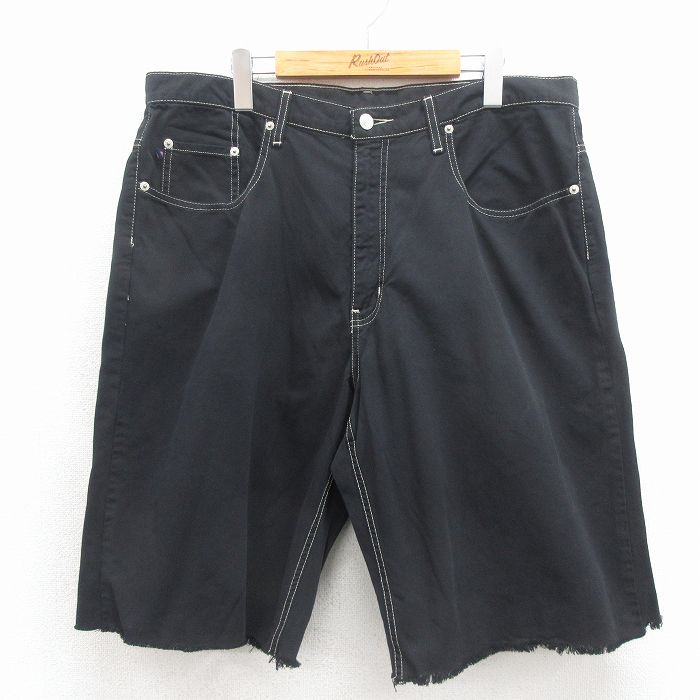W38★古着 ラルフローレン ポロジーンズ ブランド ハーフ パンツ ショーツ メンズ コットン ブラック【spe】 26may27