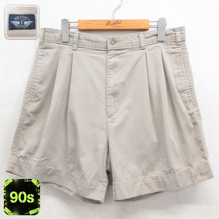 【20%OFF】ドッカーズ 90s ショートパンツ ベージュ 実寸W32 | 古着
