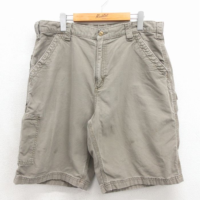 カーハート ハーフペインターパンツ ダック地 ベージュ W36 | 古着