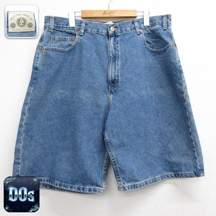 アリゾナジーンズ 00s ショートパンツ ネイビーデニム 実寸W38 | 古着