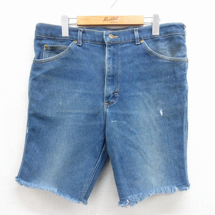 リー 90s ショートパンツ ヒゲ ネイビー W36 | 古着
