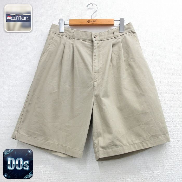 ピューリタン 00s ショートパンツ ベージュ 実寸W32 | 古着