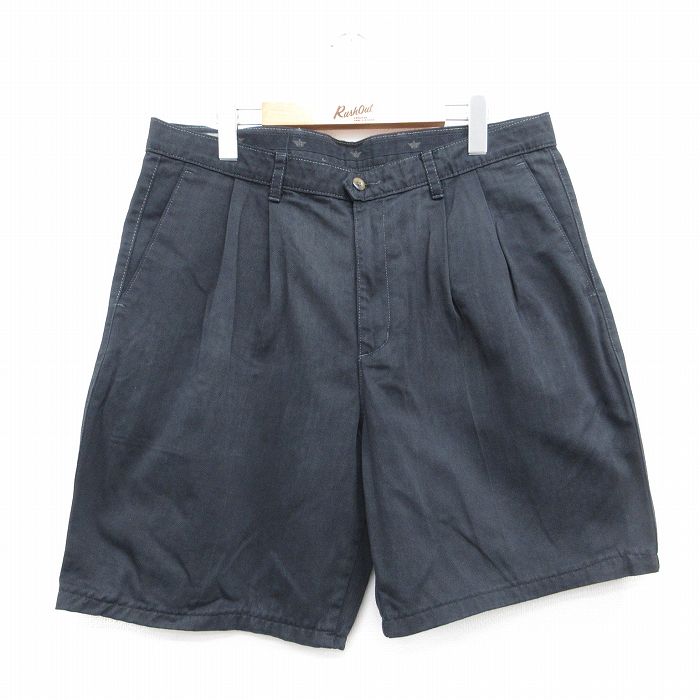 W36★古着 ドッカーズ ショート パンツ ショーツ メンズ 00年代 00s コットン ブラック 26jun04