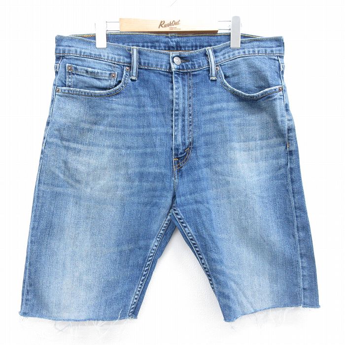 リーバイス513 ショートパンツ ヒゲ ネイビー 実寸W36 | 古着