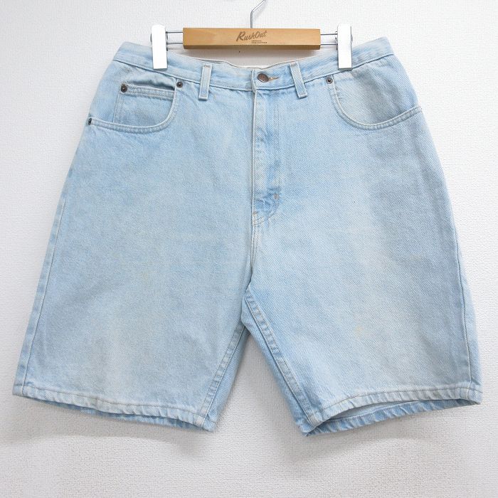 実寸W34 90s ショートパンツ デニム ライトブルー | 古着