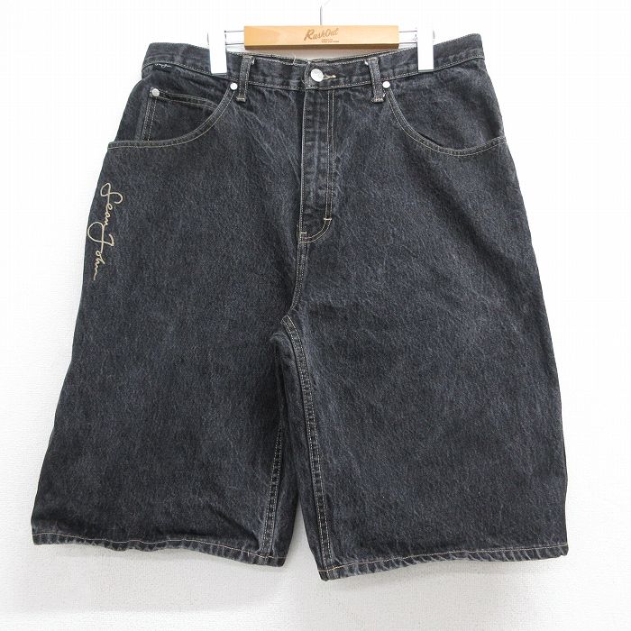 ショーンジョン ハーフパンツ ブラック 実寸W34 | 古着