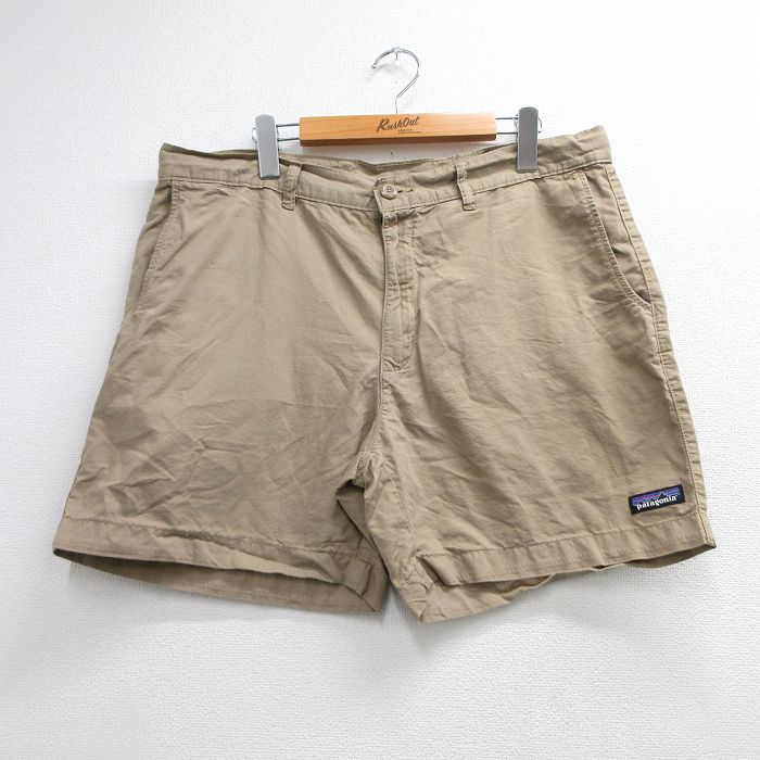パタゴニア ショートパンツ ベージュ 実寸W36 | 古着