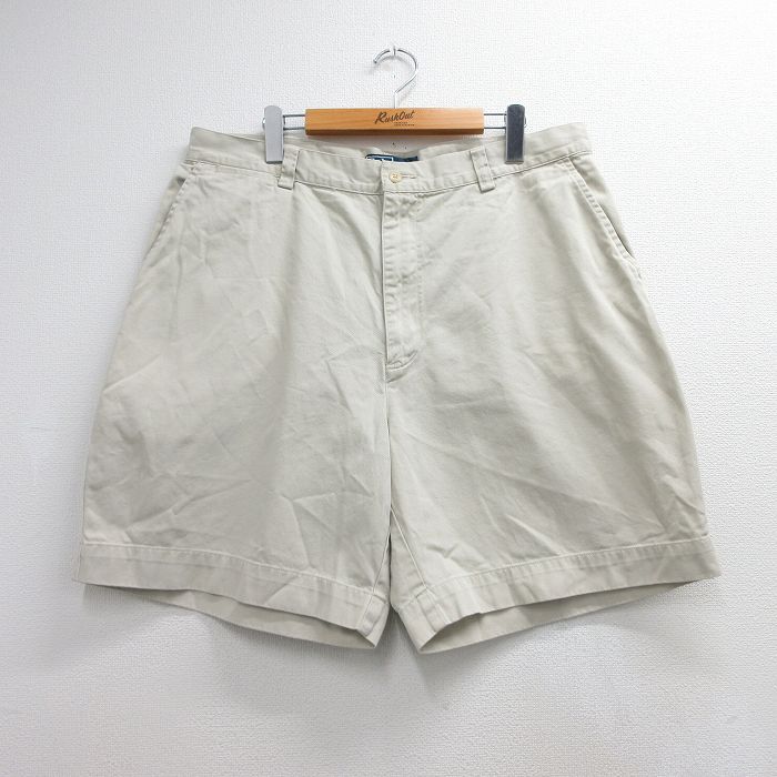 ラルフローレン 90s ショートチノパンツ PHILIP ベージュ 実寸W37 | 古着
