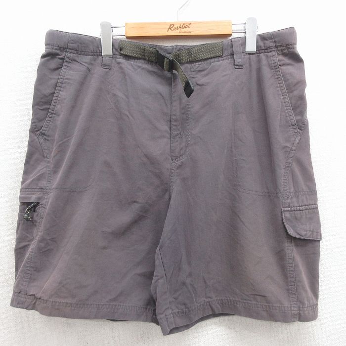 コロンビア ショートカーゴパンツ グレー メンズ実寸W35 | 古着