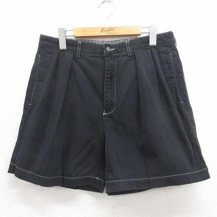 ラルフローレン 90s ショートチノパンツ ブラック 実寸W31 | 古着