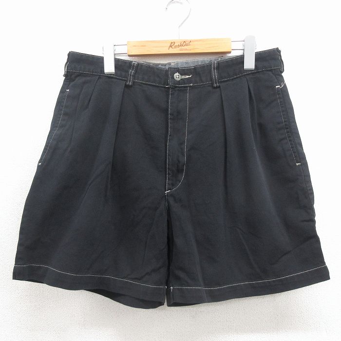 ラルフローレン 90s ショートチノパンツ ブラック 実寸W31 | 古着