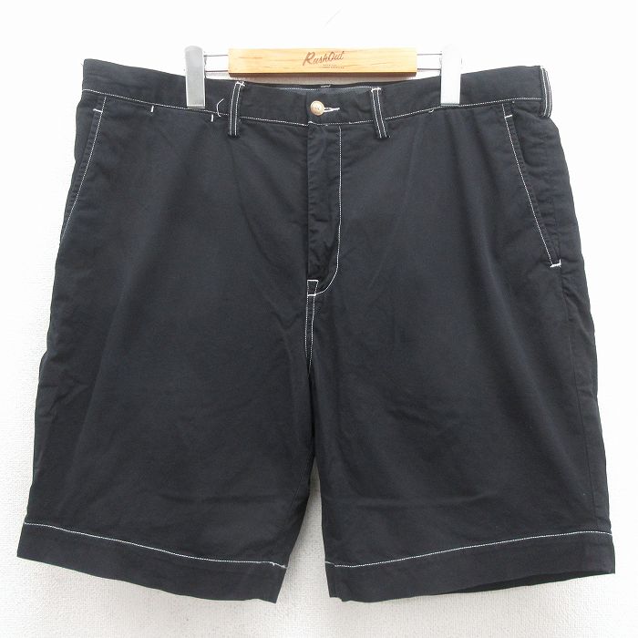 ラルフローレン ショートチノパンツ ワンポイントロゴ ブラック 実寸W38 | 古着