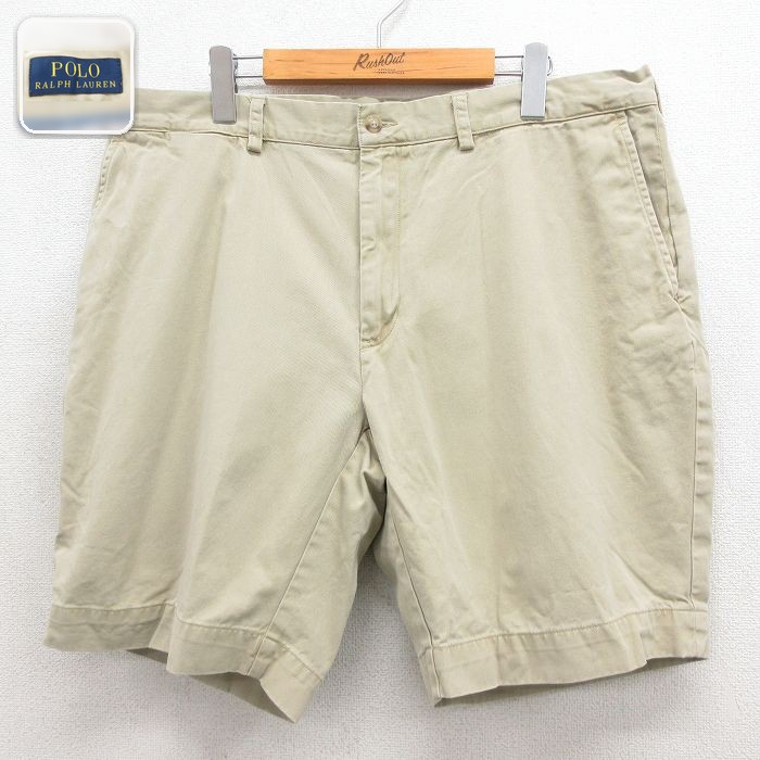 ラルフローレン ショートチノパンツ ベージュ 実寸W38 | 古着