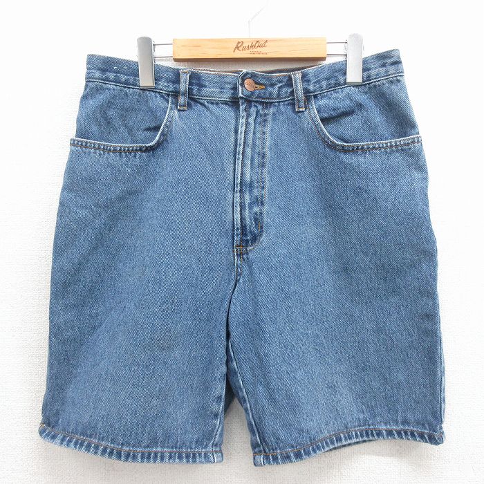 ベーシックエディションズ 90s ショートパンツ ネイビーデニム 実寸W32 | 古着