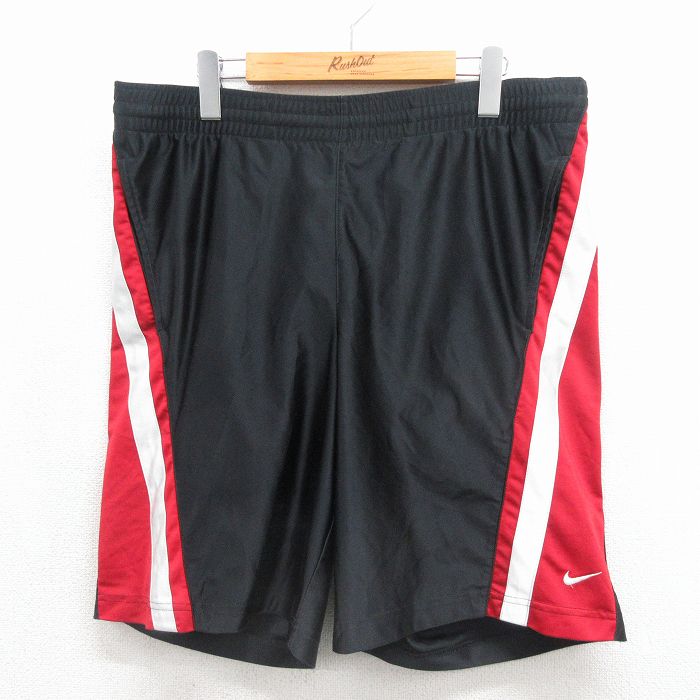 ナイキ 00s ショートパンツ ワンポイントロゴ ブラック 実寸W34 | 古着