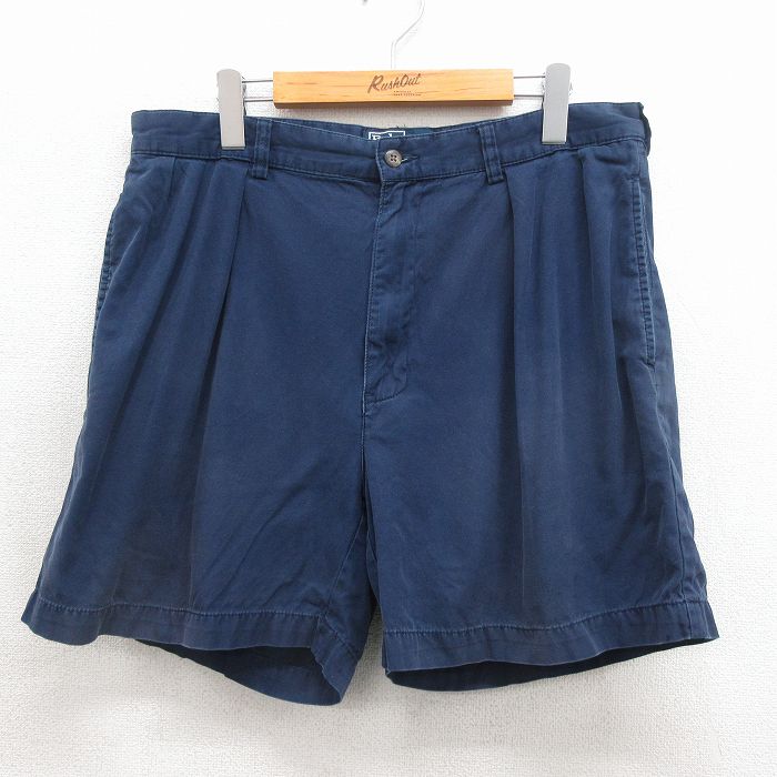 ラルフローレン 90s ショートパンツ ANDREW ネイビー 実寸W35 | 古着