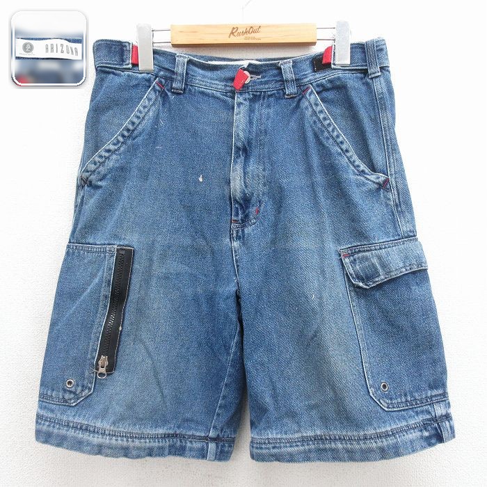 アリゾナジーンズ ショートカーゴパンツ ネイビー 実寸W33 | 古着