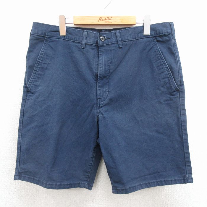 W37★古着 リーバイス Levis ショート パンツ ショーツ メンズ コットン  26jun17