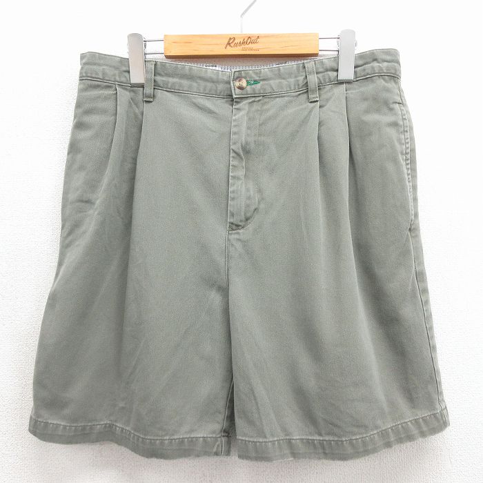トミーヒルフィガー 90s ショートパンツ ワンポイントロゴ カーキ 実寸W34 | 古着