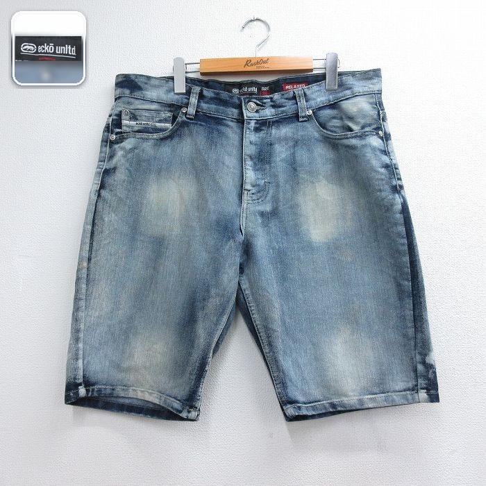 エコー ショートパンツ ネイビー 実寸W37 | 古着