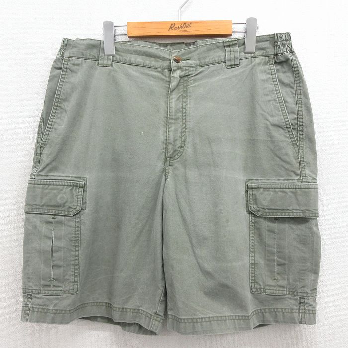 エルエルビーン 00s ショートカーゴパンツ カーキ 実寸W35 | 古着