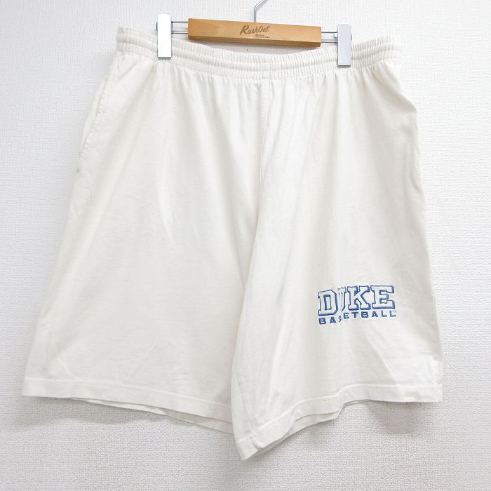 アディダス 90s ショートパンツ DUKE ホワイト 実寸W37 | 古着