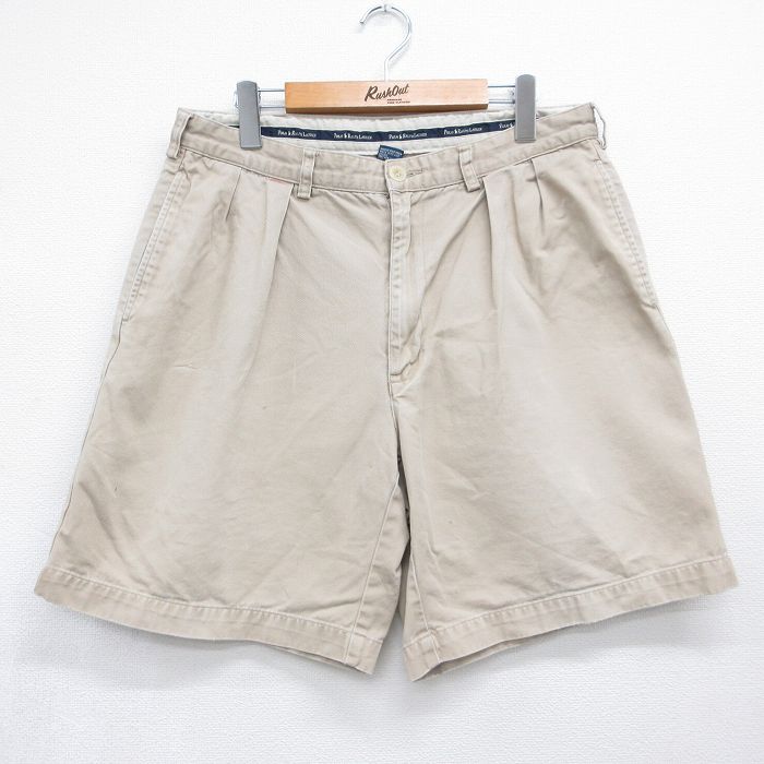 ラルフローレン 90s ショートチノパンツ ベージュ 実寸W32 | 古着
