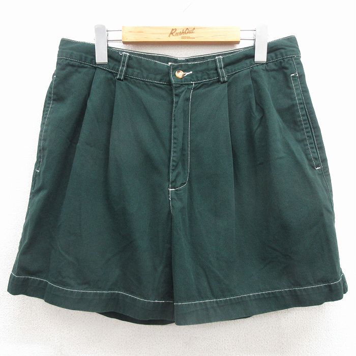 オールドネイビー 00s ショートパンツ グリーン 実寸W33 | 古着