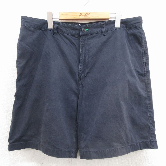 トミーヒルフィガー 00s ショートパンツ ワンポイントロゴ ネイビー 実寸W38 | 古着