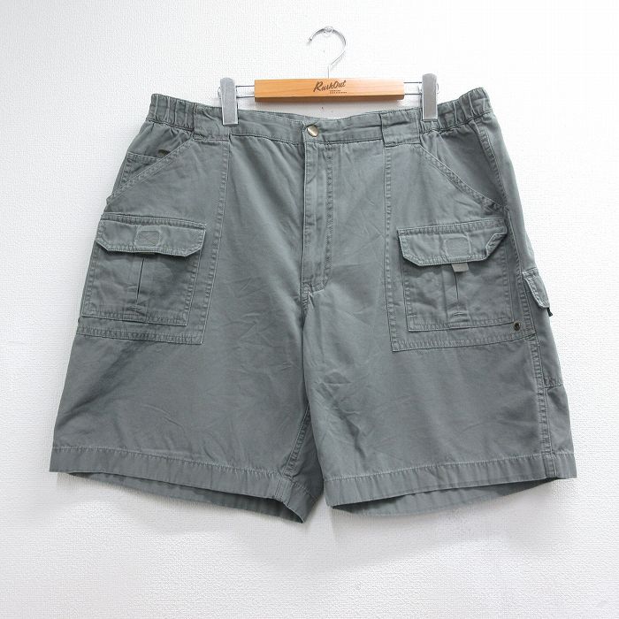 実寸W36 ショートパンツ カーキ メンズ | 古着