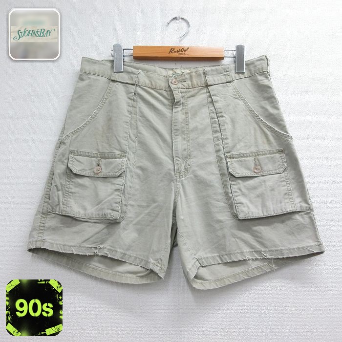 セントジョンズベイ 90s ショートブッシュパンツ ベージュ W34 | 古着