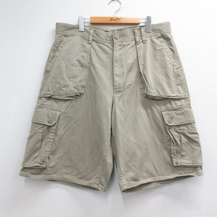 オールドネイビー ショートカーゴパンツ ベージュ 実寸W36 | 古着