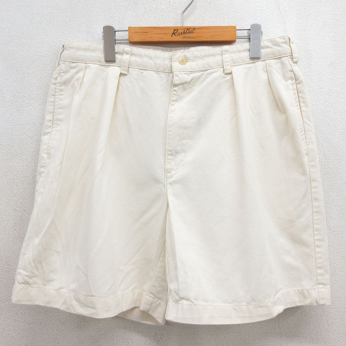 ラルフローレン 90s ショートパンツ ベージュ 実寸W36 | 古着