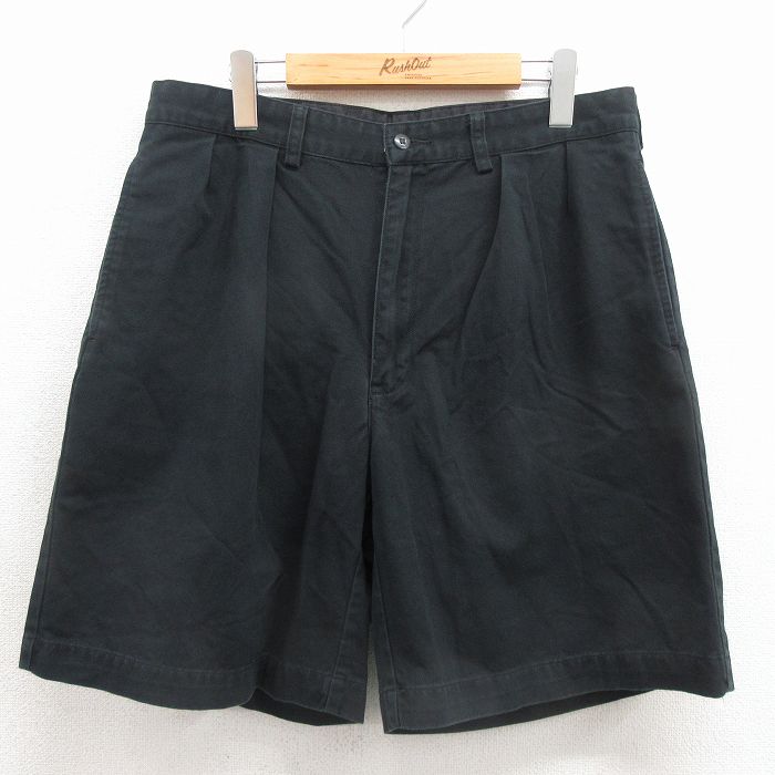 ラルフローレン 90s ショートチノパンツ TYLER ブラック 実寸W34 | 古着