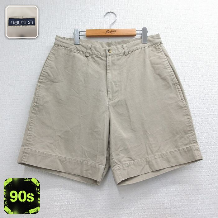 ノーティカ 90s ショートパンツ ベージュ 実寸W33 | 古着