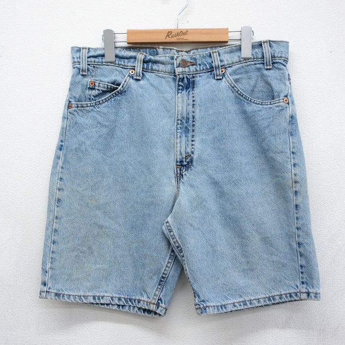 リーバイス505 90s ショートパンツ ネイビー 実寸W34 | 古着