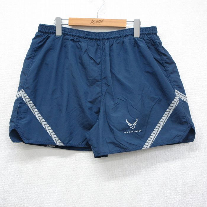 00s ショートパンツ USエアフォース リフレクター ネイビー 実寸W33 | 古着