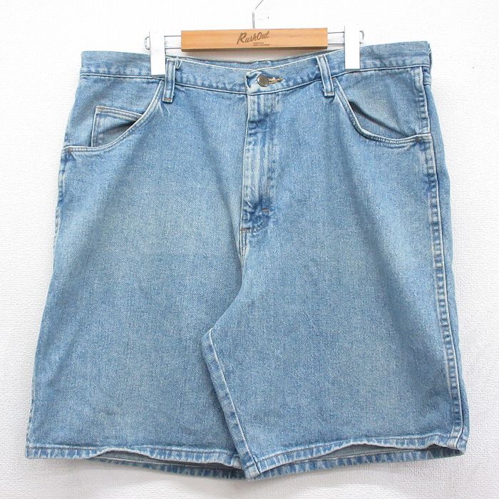 ラングラー ショートパンツ デニム ネイビー 実寸W38 | 古着