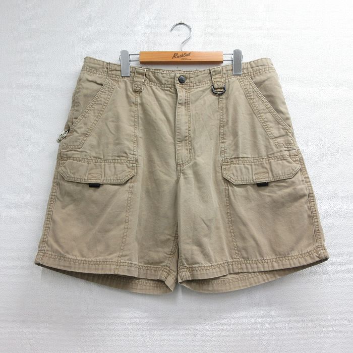ショート ブッシュパンツ ベージュ 実寸W38 | 古着