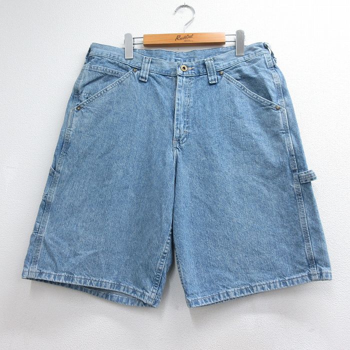 リー 90s ショートペインターパンツ ネイビー メンズ実寸W36 | 古着