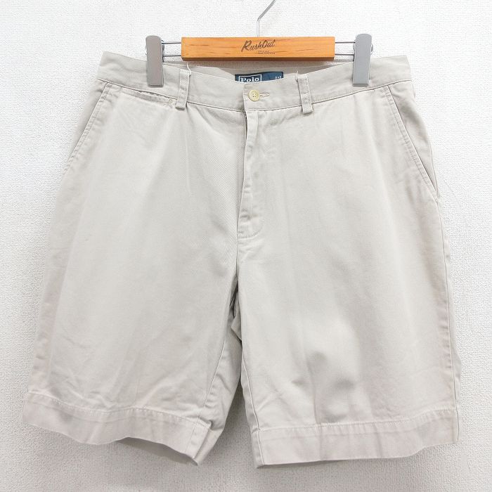 ラルフローレン 90s ショートチノパンツ PROSPECT ベージュ 実寸W32 | 古着