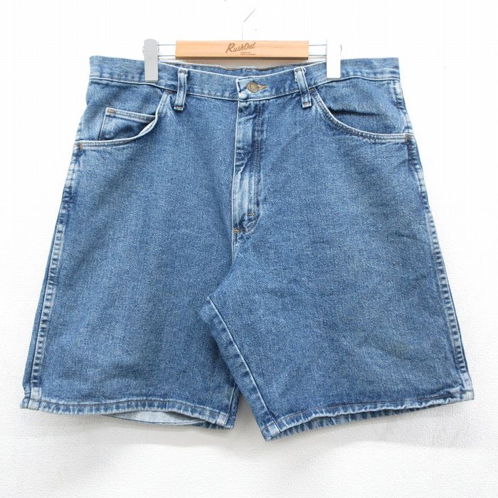 ラングラー ショートパンツ デニム ネイビー 実寸W36 | 古着