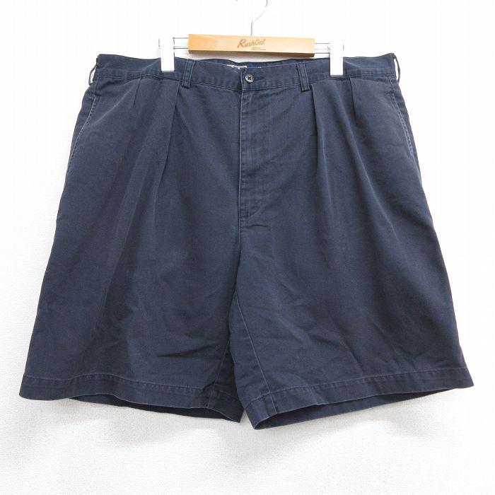ラルフローレン 90s ショートチノパンツ TYLER ネイビー 実寸W38 | 古着