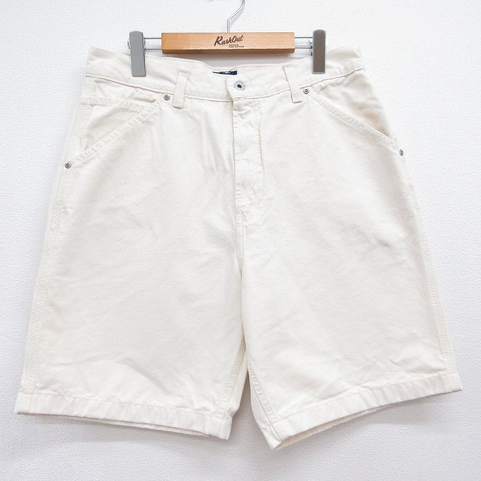 実寸W33 ショートパンツ 生成り ベージュ | 古着
